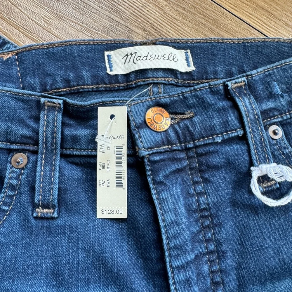 Madewell 10" High-Rise Skinny Jeans in Hayes Wash NWT - Picture 2 of 5